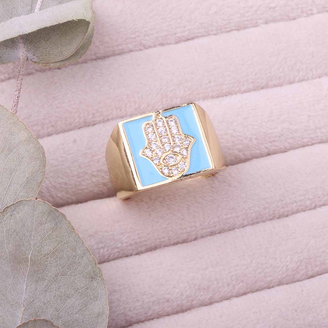 انگشتر میناکاری فری سایز