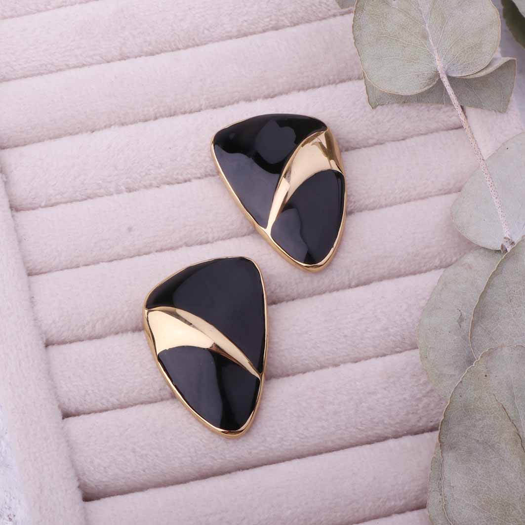 گوشواره میناکاری و طلایی