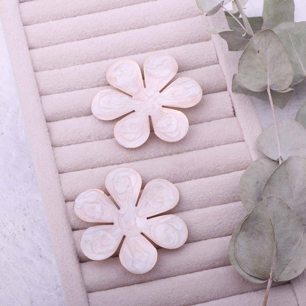گوشواره میناکاری گل