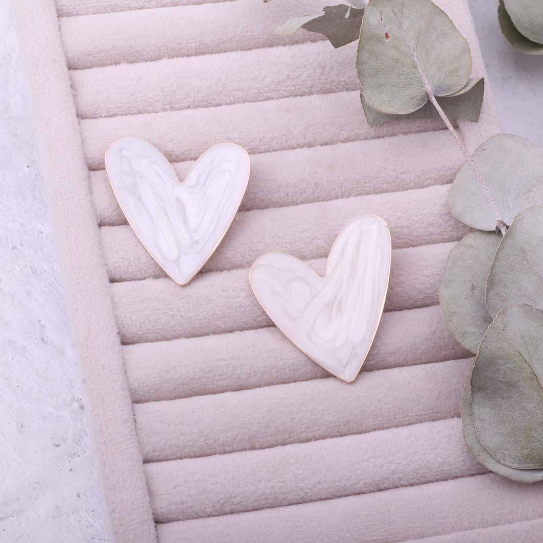 گوشواره میناکاری قلب