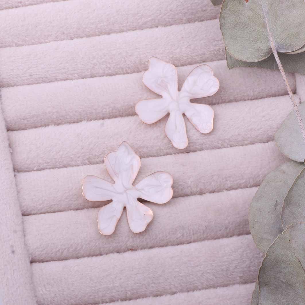گوشواره میناکاری گل
