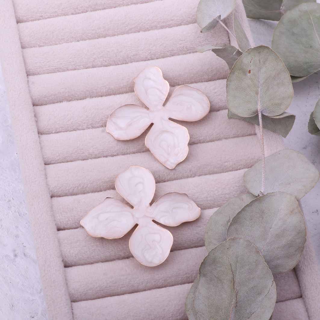 گوشواره میناکاری گل