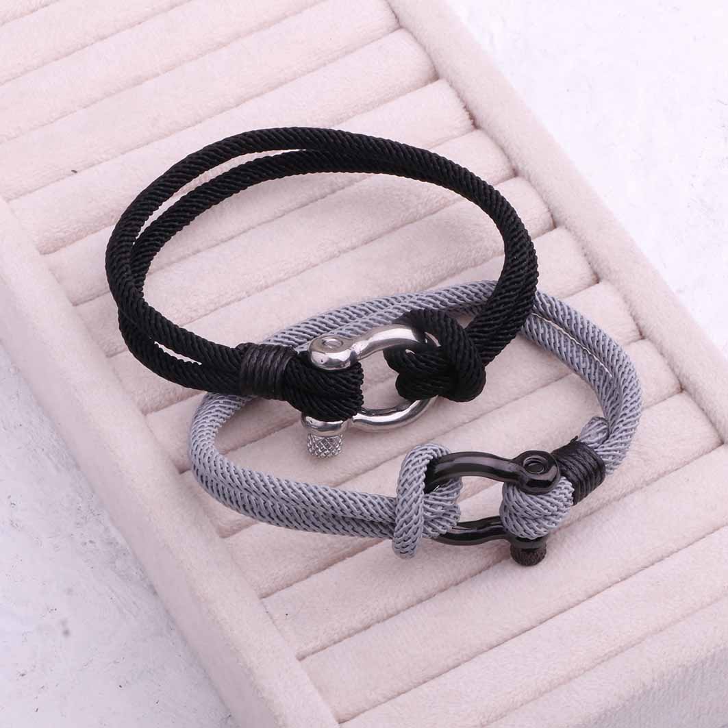 دستبند طنابی  اسپرت مردانه