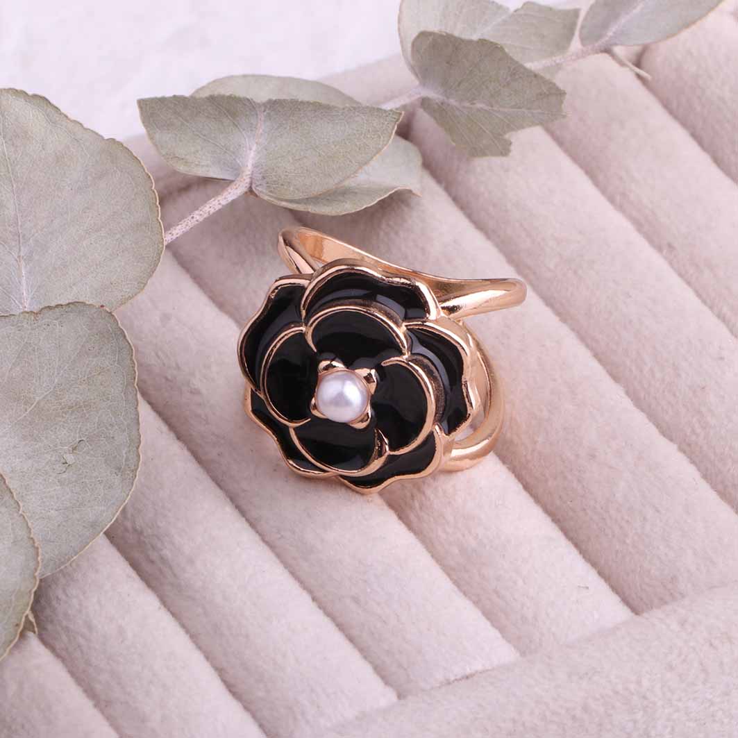 حلقه روسری رز مشکی