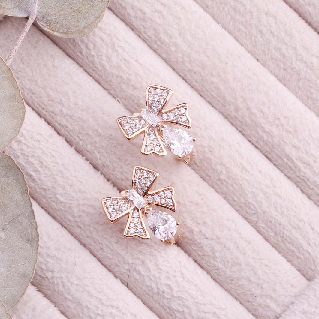 گوشواره ژوپینگ حلقه ای پاپیون